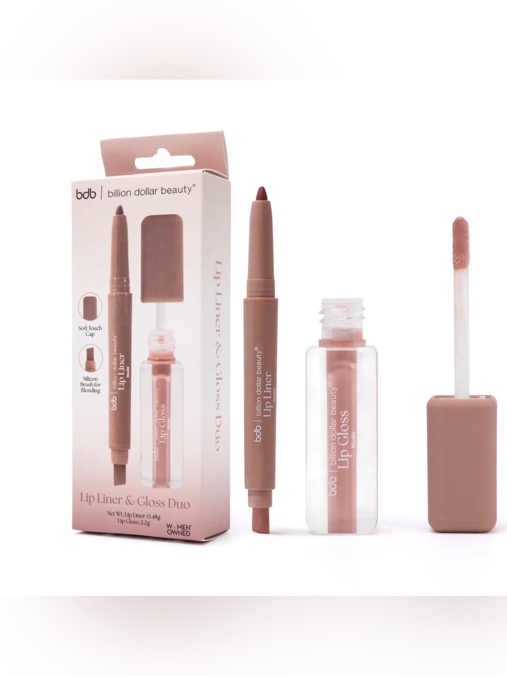 Billion dollar beauty Nude Lip Liner & Gloss Duo